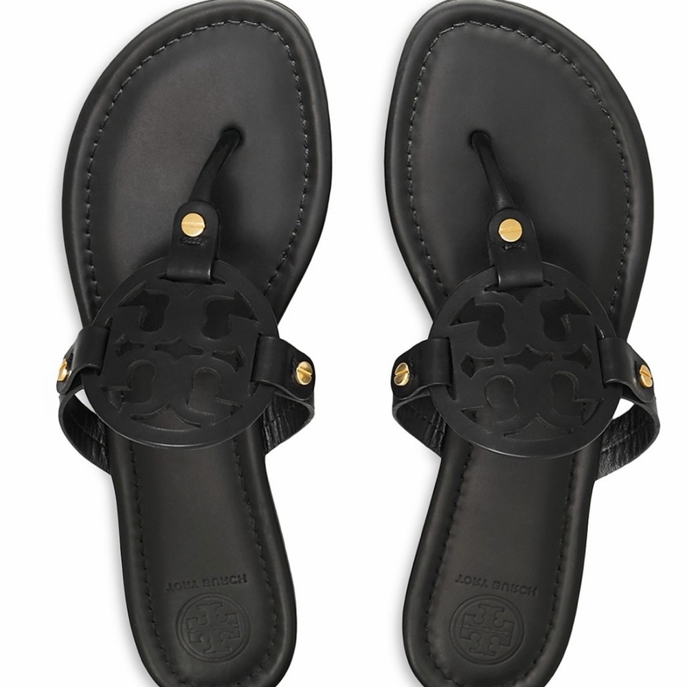 Tory Burch Miller Sandals Black Size 6